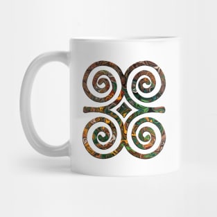 Adinkra symbol for humility and strength, Dwennimmen Mug